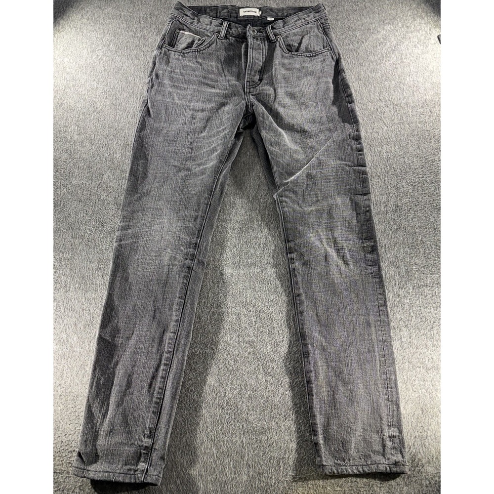 Taylor Stitch Jeans Mens 30x32 Black Slim Selvedge Button Fly